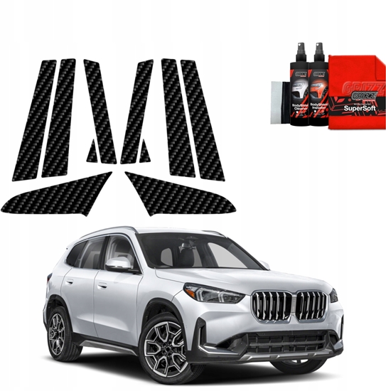 Изображение GrizzGlass Folia karbonowa na supki GrizzGlass BodyShield do BMW X1 (2023-2025) [10w1]