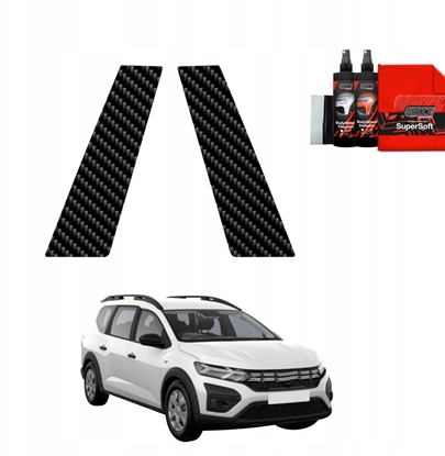 Изображение GrizzGlass Folia karbonowa na supki GrizzGlass BodyShield do Dacia Jogger (2022-2025) [2w1]