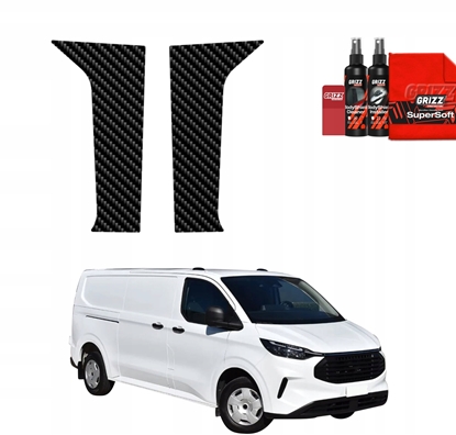 Изображение GrizzGlass Folia karbonowa na supki GrizzGlass BodyShield do Ford Custom (2023-2026) [2w1]