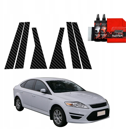 Изображение GrizzGlass Folia karbonowa na supki GrizzGlass BodyShield do Ford Mondeo Mk4 (2010-2014) [6w1]