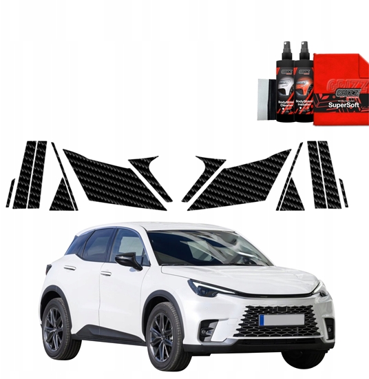 Изображение GrizzGlass Folia karbonowa na supki GrizzGlass BodyShield do Lexus LBX (2023-2025) [14w1]