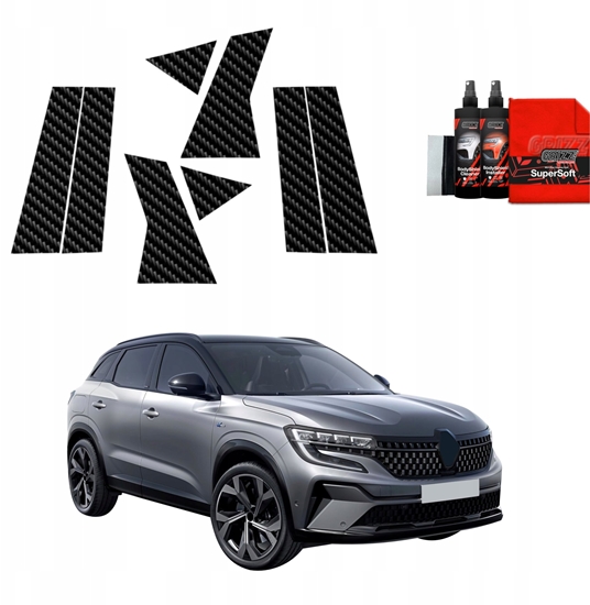 Изображение GrizzGlass Folia karbonowa na supki GrizzGlass BodyShield do Renault Austral (2022-2025) [8w1]