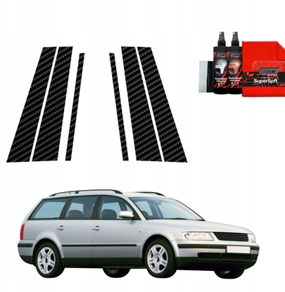Изображение GrizzGlass Folia karbonowa na supki GrizzGlass BodyShield do Volkswagen Passat B5 Variant (1996-2000) [6w1]