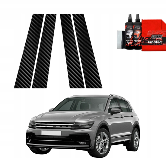 Изображение GrizzGlass Folia karbonowa na supki GrizzGlass BodyShield do Volkswagen Tiguan 2 (2016-2020) [4w1]