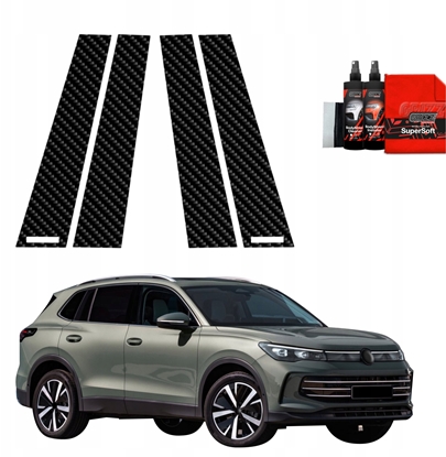 Изображение GrizzGlass Folia karbonowa na supki GrizzGlass BodyShield do Volkswagen VW Tiguan 3 (2024-2025) [4w1]