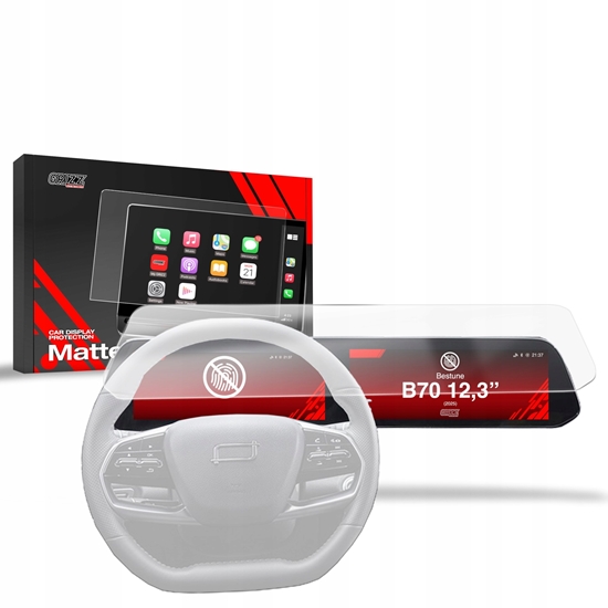 Изображение GrizzGlass Folia matowa GrizzGlass CarDisplay Protection do Bestune B70 12,3" (2025)