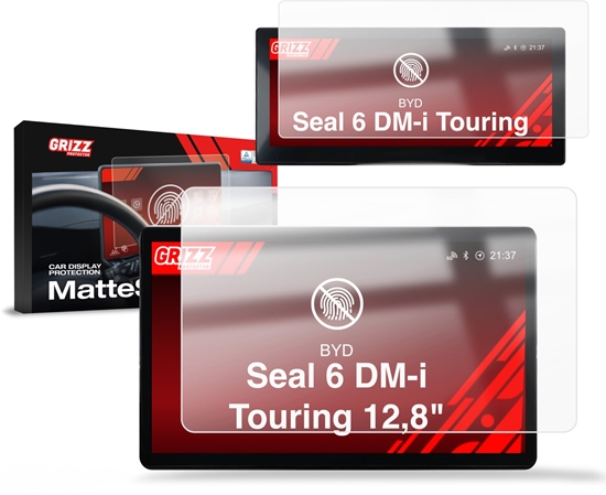Изображение GrizzGlass Folia matowa GrizzGlass CarDisplay Protection do BYD Seal 6 DM-i Touring 12,8" (2025-2026) [2w1]