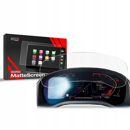Изображение GrizzGlass Folia matowa GrizzGlass CarDisplay Protection do BMW X4 G02 Live Cockpit 12,25" (2018-2025)