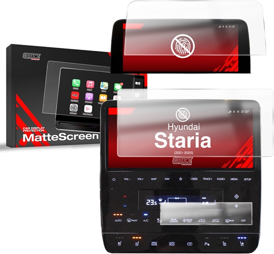 Изображение GrizzGlass Folia matowa GrizzGlass CarDisplay Protection do Hyundai Staria 10,25" (2021-2025) [3w1]