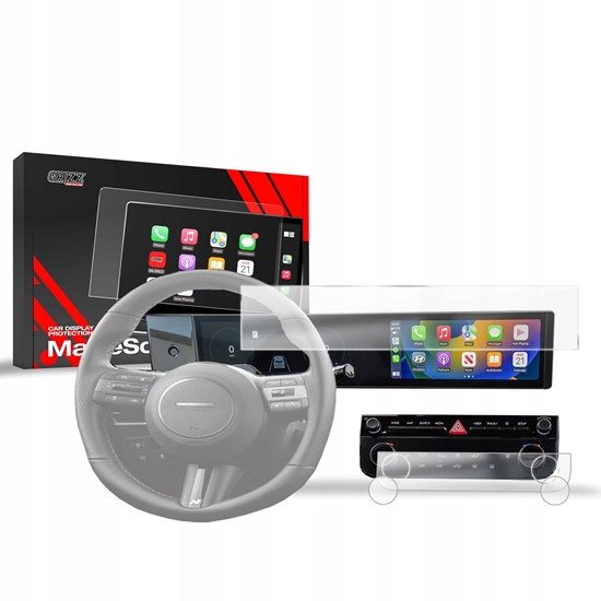 Изображение GrizzGlass Folia matowa GrizzGlass CarDisplay Protection do Hyundai Tucson 12,3" (2024-2025) [3w1]