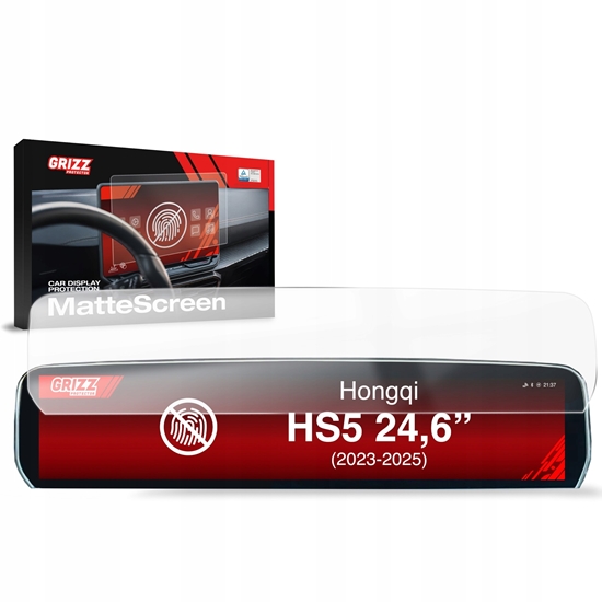 Изображение GrizzGlass Folia matowa GrizzGlass CarDisplay Protection do Hongqi HS5 24,6" (2023-2025)