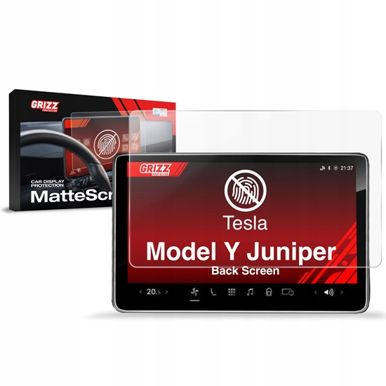 Picture of GrizzGlass Folia matowa na tylny ekran GrizzGlass CarDisplay Protection do Tesla Model Y Juniper (2024-2025)