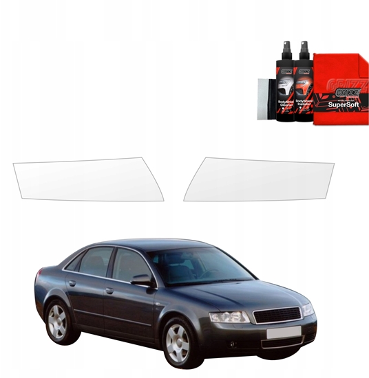 Picture of GrizzGlass Folia ochronna na lampy GrizzGlass BodyShield do Audi A4 B6 Sedan (2000-2006) [2w1]