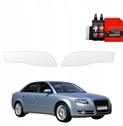 Attēls no GrizzGlass Folia ochronna na lampy GrizzGlass BodyShield do Audi A4 B7 Sedan (2004-2008) [2w1]