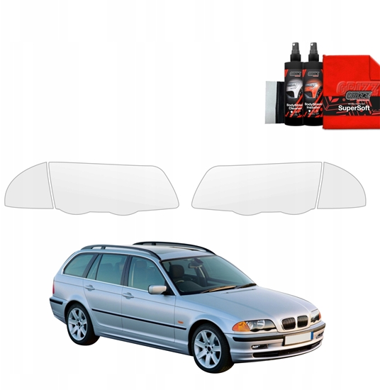 Picture of GrizzGlass Folia ochronna na lampy GrizzGlass BodyShield do BMW 3 E46 Kombi Pre-LCI (1998-2001) [4w1]