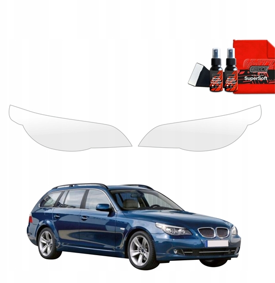 Picture of GrizzGlass Folia ochronna na lampy GrizzGlass BodyShield do BMW 5 E61 Kombi LCI (2007-2010) [2w1]