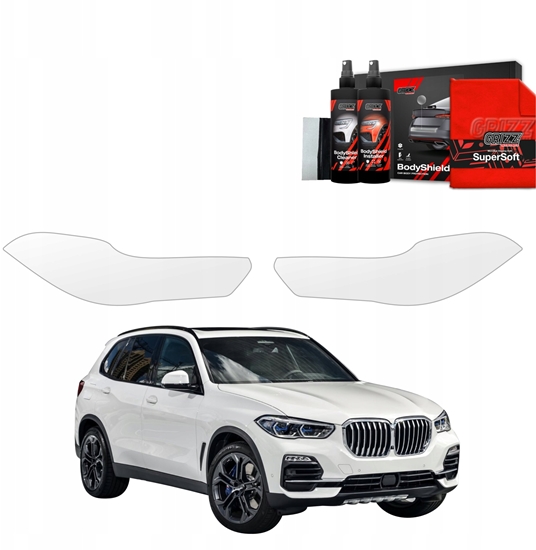 Picture of GrizzGlass Folia ochronna na lampy GrizzGlass BodyShield do BMW X5 (2018-2023) [2w1]