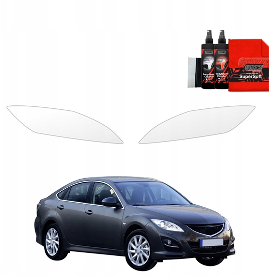 Изображение GrizzGlass Folia ochronna na lampy GrizzGlass BodyShield do Mazda 6 2 Sedan 4D (2010-2013) [2w1]