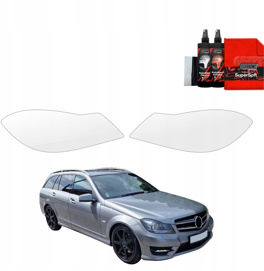 Picture of GrizzGlass Folia ochronna na lampy GrizzGlass BodyShield do Mercedes Benz C Klasa S204 Kombi Facelifting (2011-2014) [2w1]
