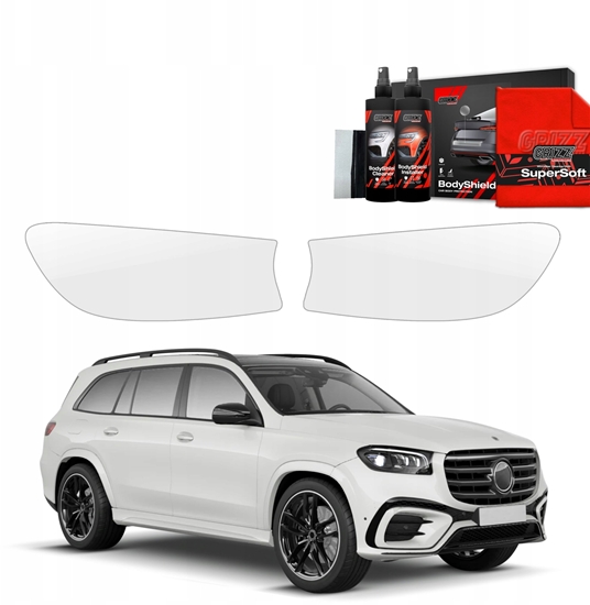 Изображение GrizzGlass Folia ochronna na lampy GrizzGlass BodyShield do Mercedes GLS 450d (2023-2025) [2w1]