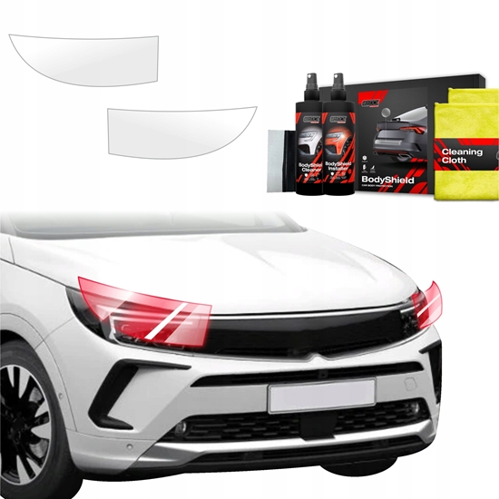 Изображение GrizzGlass Folia ochronna na lampy GrizzGlass BodyShield do Opel Grandland (2021-2024) [2w1]