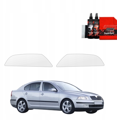 Attēls no GrizzGlass Folia ochronna na lampy GrizzGlass BodyShield do Skoda Octavia 2 (2004-2008) [2w1]
