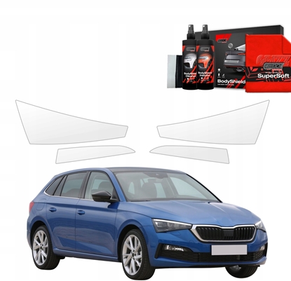 Attēls no GrizzGlass Folia ochronna na lampy GrizzGlass BodyShield do Skoda Scala (2019-2023) [4w1]