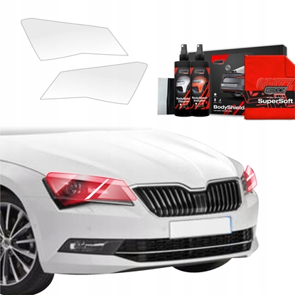 Attēls no GrizzGlass Folia ochronna na lampy GrizzGlass BodyShield do Skoda Superb 3 Combi (2015-2019) [2w1]