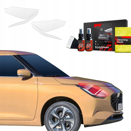 Изображение GrizzGlass Folia ochronna na lampy GrizzGlass BodyShield do Suzuki Swift (2024-2025) [2w1]