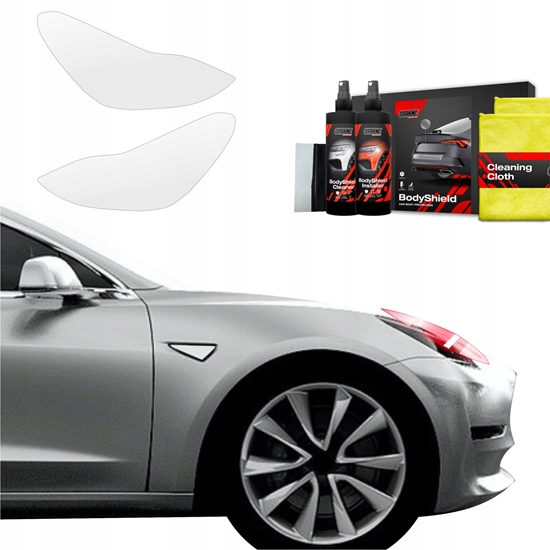 Изображение GrizzGlass Folia ochronna na lampy GrizzGlass BodyShield do Tesla Model 3 (2017-2020) [2w1]