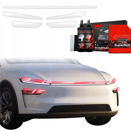 Picture of GrizzGlass Folia ochronna na lampy GrizzGlass BodyShield do Tesla Model Y Juniper (2024-2025) [2w1]