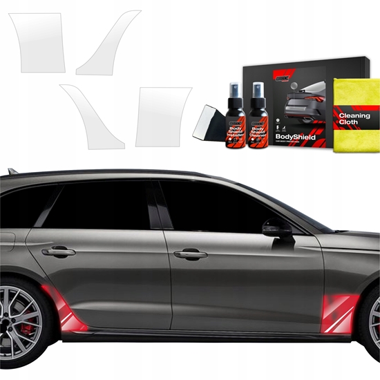 Picture of GrizzGlass Folia ochronna na nadkola GrizzGlass BodyShield do Audi A4 Avant (2019-2024) [4w1]