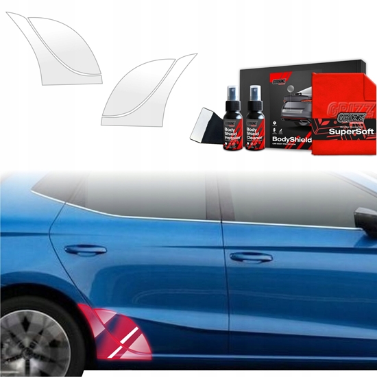 Изображение GrizzGlass Folia ochronna na nadkola GrizzGlass BodyShield do Seat Ibiza (2021-2025) [4w1]