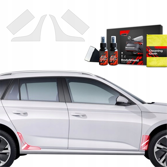 Picture of GrizzGlass Folia ochronna na nadkola GrizzGlass BodyShield do Skoda Kamiq (2024-2025) [4w1]