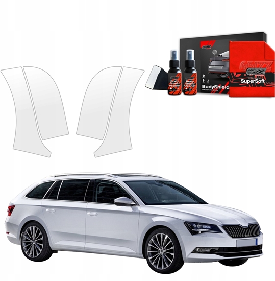 Picture of GrizzGlass Folia ochronna na nadkola GrizzGlass BodyShield do Skoda Superb 3 Combi (2016-2019) [4w1]