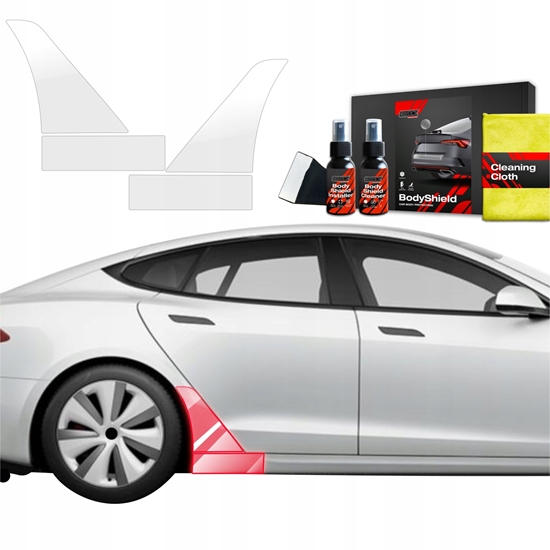 Picture of GrizzGlass Folia ochronna na nadkola GrizzGlass BodyShield do Tesla Model S (2023-2025) [4w1]