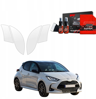 Attēls no GrizzGlass Folia ochronna na nadkola GrizzGlass BodyShield do Toyota Yaris HEV (2020-2025) [4w1]