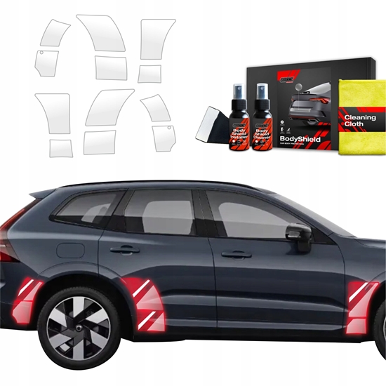 Picture of GrizzGlass Folia ochronna na nadkola GrizzGlass BodyShield do Volvo XC60 2 (2022-2025) [12w1]