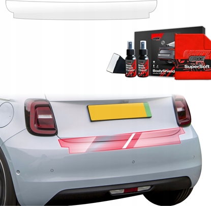 Attēls no GrizzGlass Folia ochronna na próg baganika GrizzGlass BodyShield do Fiat 500 (2016-2025)