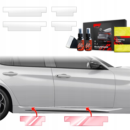 Picture of GrizzGlass Folia ochronna na progi GrizzGlass BodyShield do Alfa Romeo Giulia (2023-2025) [4w1]