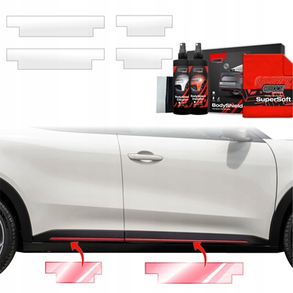 Attēls no GrizzGlass Folia ochronna na progi GrizzGlass BodyShield do Alfa Romeo Junior (2024-2025) [4w1]