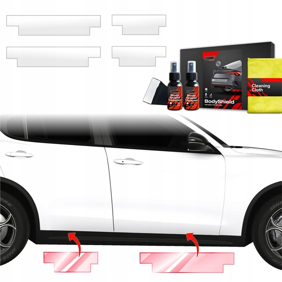 Picture of GrizzGlass Folia ochronna na progi GrizzGlass BodyShield do Alfa Romeo Stelvio (2023-2025) [4w1]