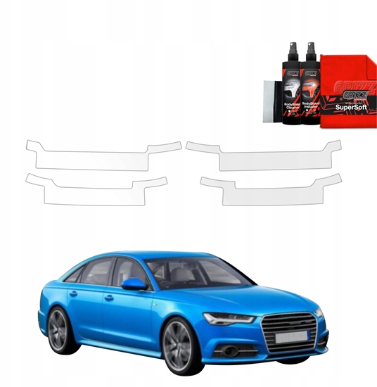 Picture of GrizzGlass Folia ochronna na progi GrizzGlass BodyShield do Audi A6 C7 Sedan Facelifting (2014-2018) [4w1]