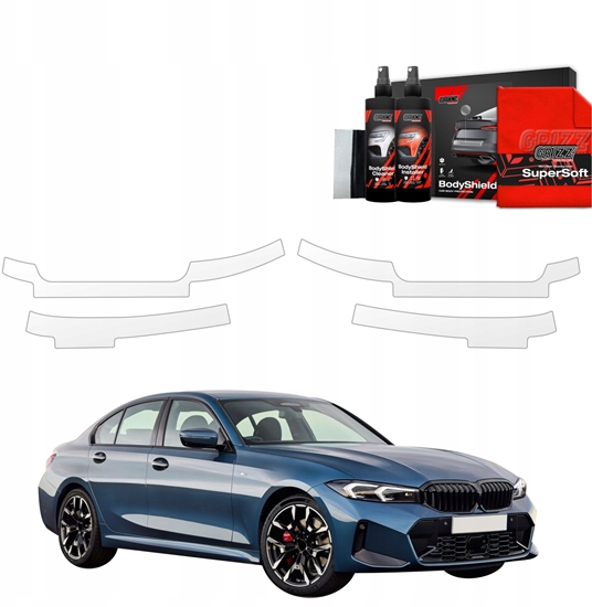 Picture of GrizzGlass Folia ochronna na progi GrizzGlass BodyShield do BMW 3 Sedan (2025) [4w1]