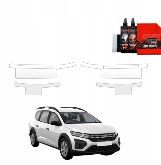 Picture of GrizzGlass Folia ochronna na progi GrizzGlass BodyShield do Dacia Jogger (2022-2025) [4w1]