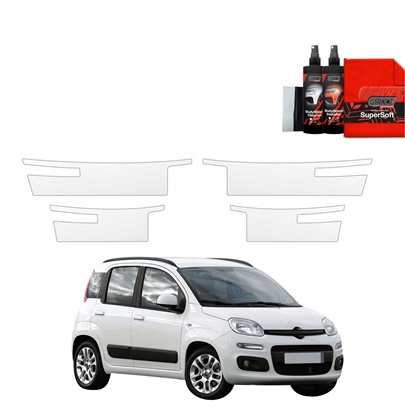 Attēls no GrizzGlass Folia ochronna na progi GrizzGlass BodyShield do Fiat Panda 3 Hatchback 5D (2011-2016) [4w1]