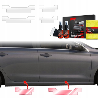 Attēls no GrizzGlass Folia ochronna na progi GrizzGlass BodyShield do Hyundai i30 Hatchback (2020-2025) [4w1]