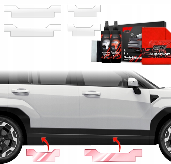 Picture of GrizzGlass Folia ochronna na progi GrizzGlass BodyShield do Hyundai Santa Fe (2023-2025) [4w1]