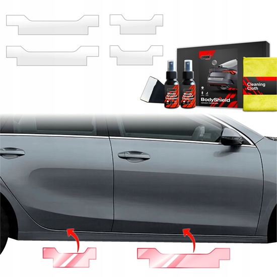 Picture of GrizzGlass Folia ochronna na progi GrizzGlass BodyShield do Kia Ceed (2021-2025) [4w1]