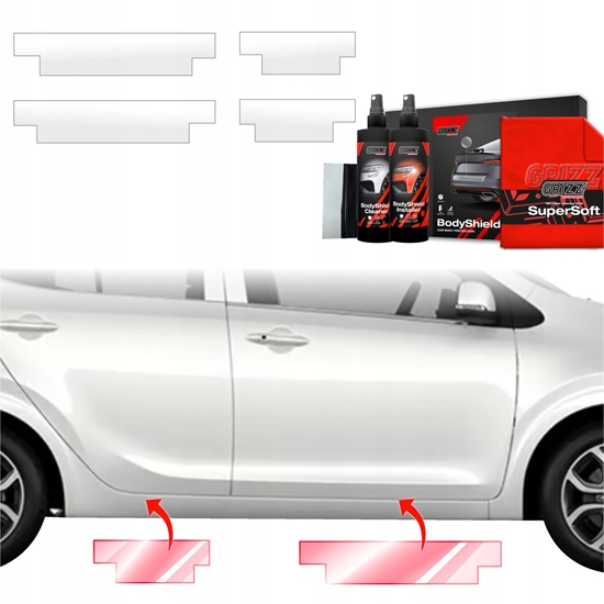 Picture of GrizzGlass Folia ochronna na progi GrizzGlass BodyShield do Kia Picanto (2023-2025) [4w1]